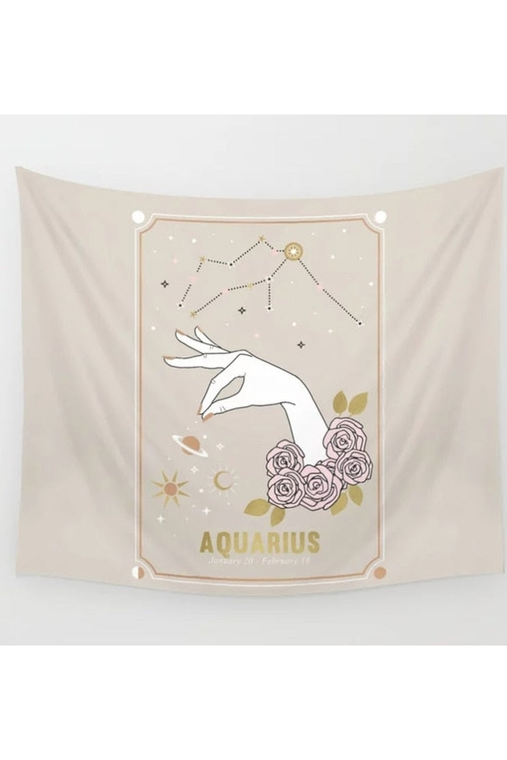 Zodiac Sign Themed Tapestry