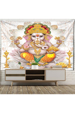 Lord Ganesha Mandala Tapestry