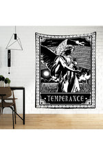 Mystical Grim Tarot Wall Tapestry