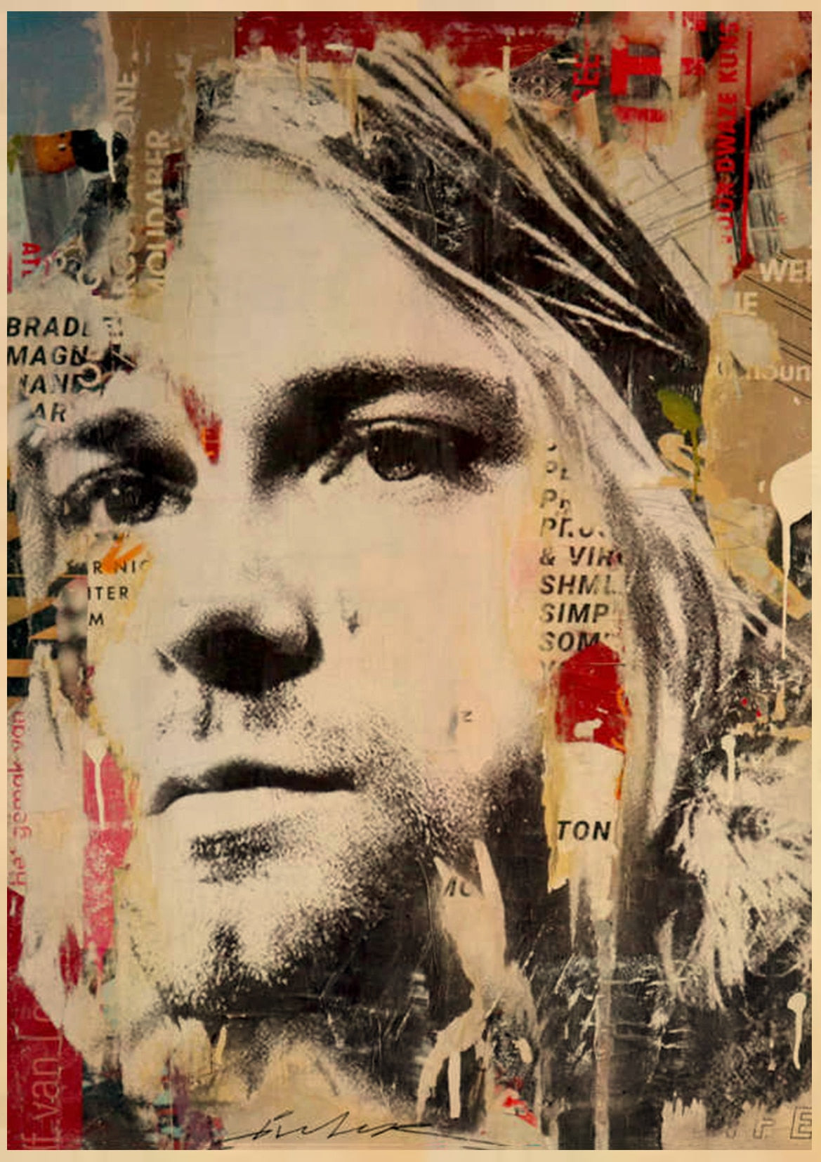 Kurt Cobain Grunge Posters