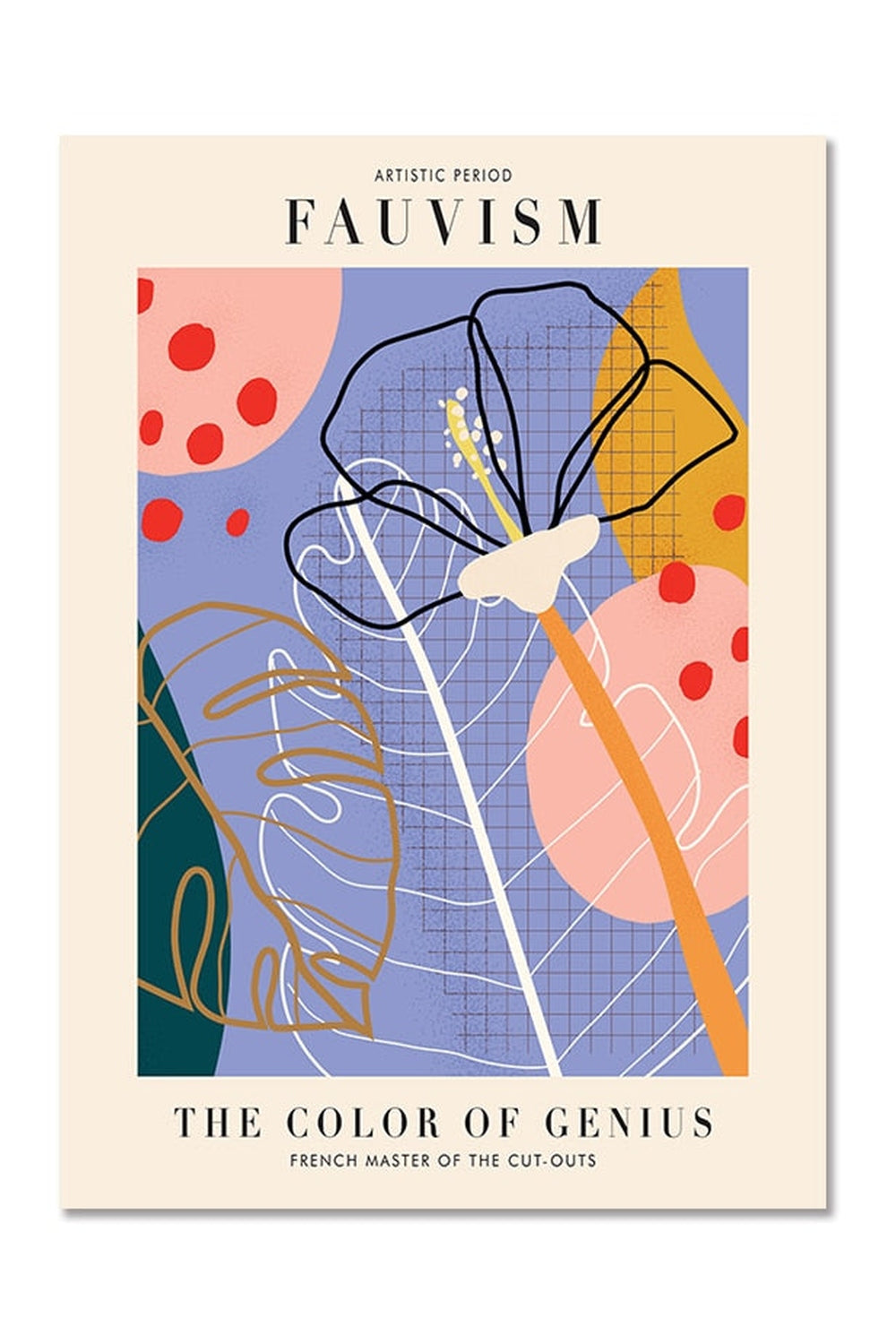 Matisse Inspired Canvas Poster