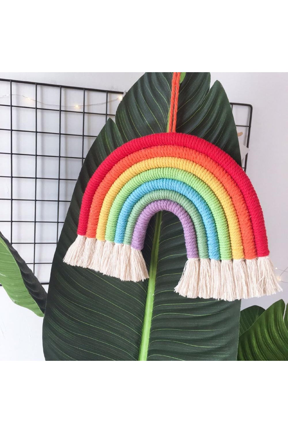 Rainbow Nursery Wall Knit Decor