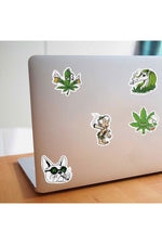 Enchanting Trippy Leaves Stickers