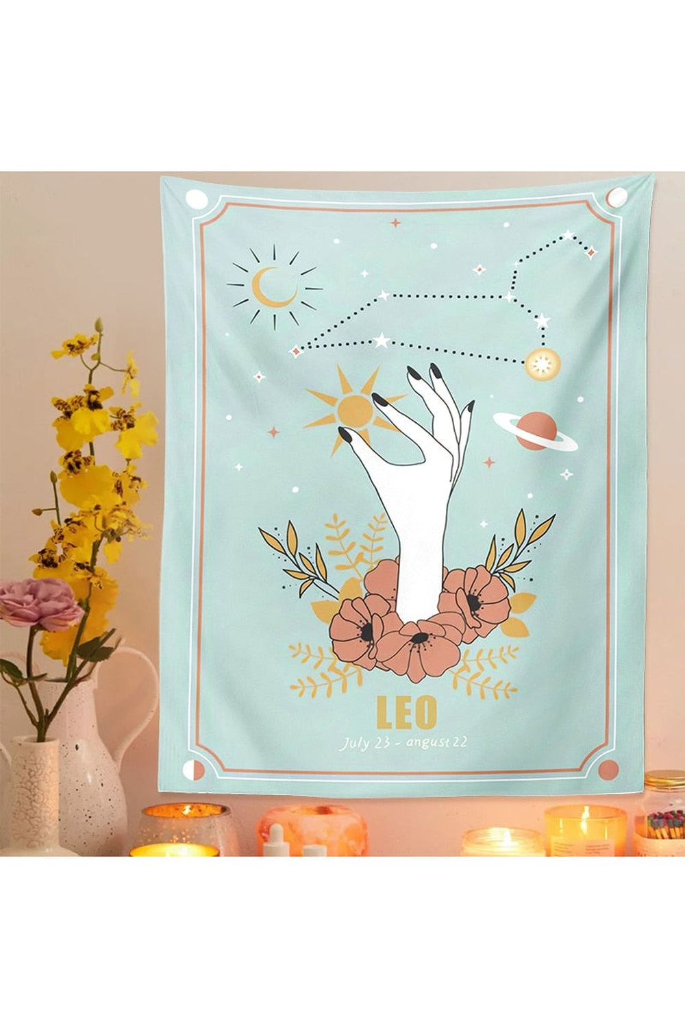 Zodiac Sign Themed Tapestry