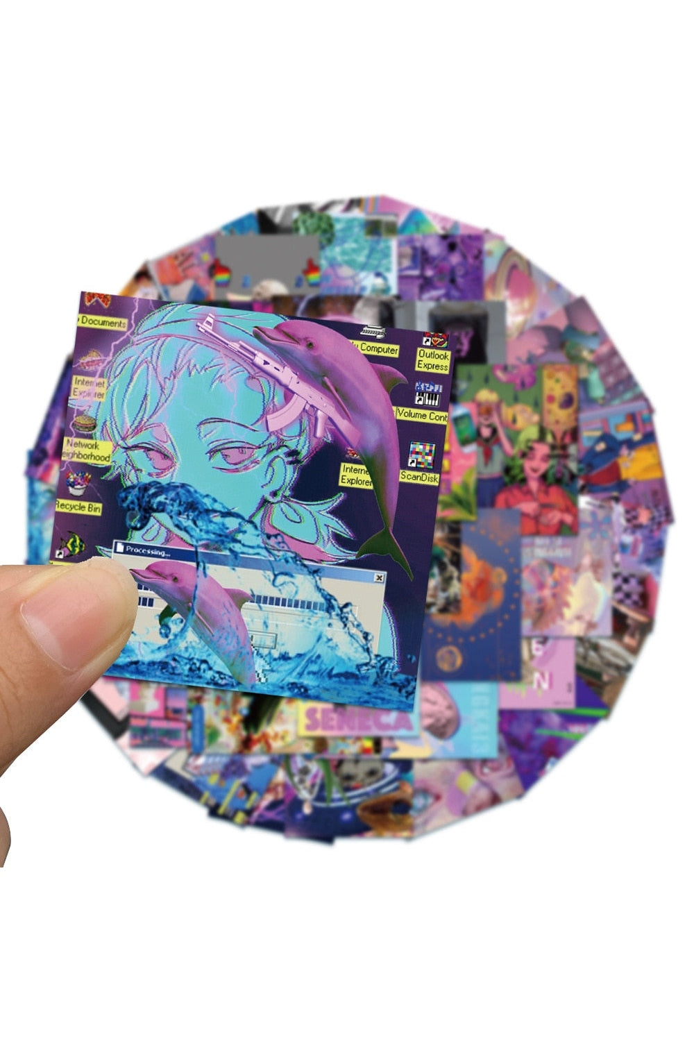 Retro Vaporwave Sticker Collection