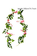 Romantic Artificial Rose Plant Garland