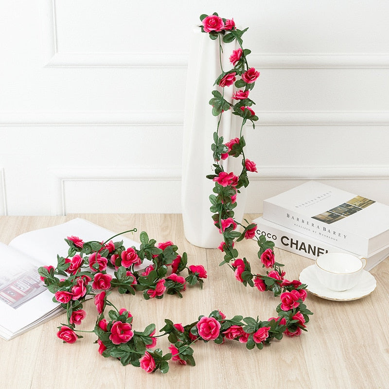 Blossoming Artificial Rose Vine - 250CM