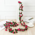 Cottagecore 250CM Artificial Plants Rose Vine