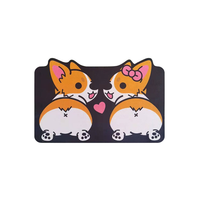 Pastel Kawaii Animals Entrance Rug