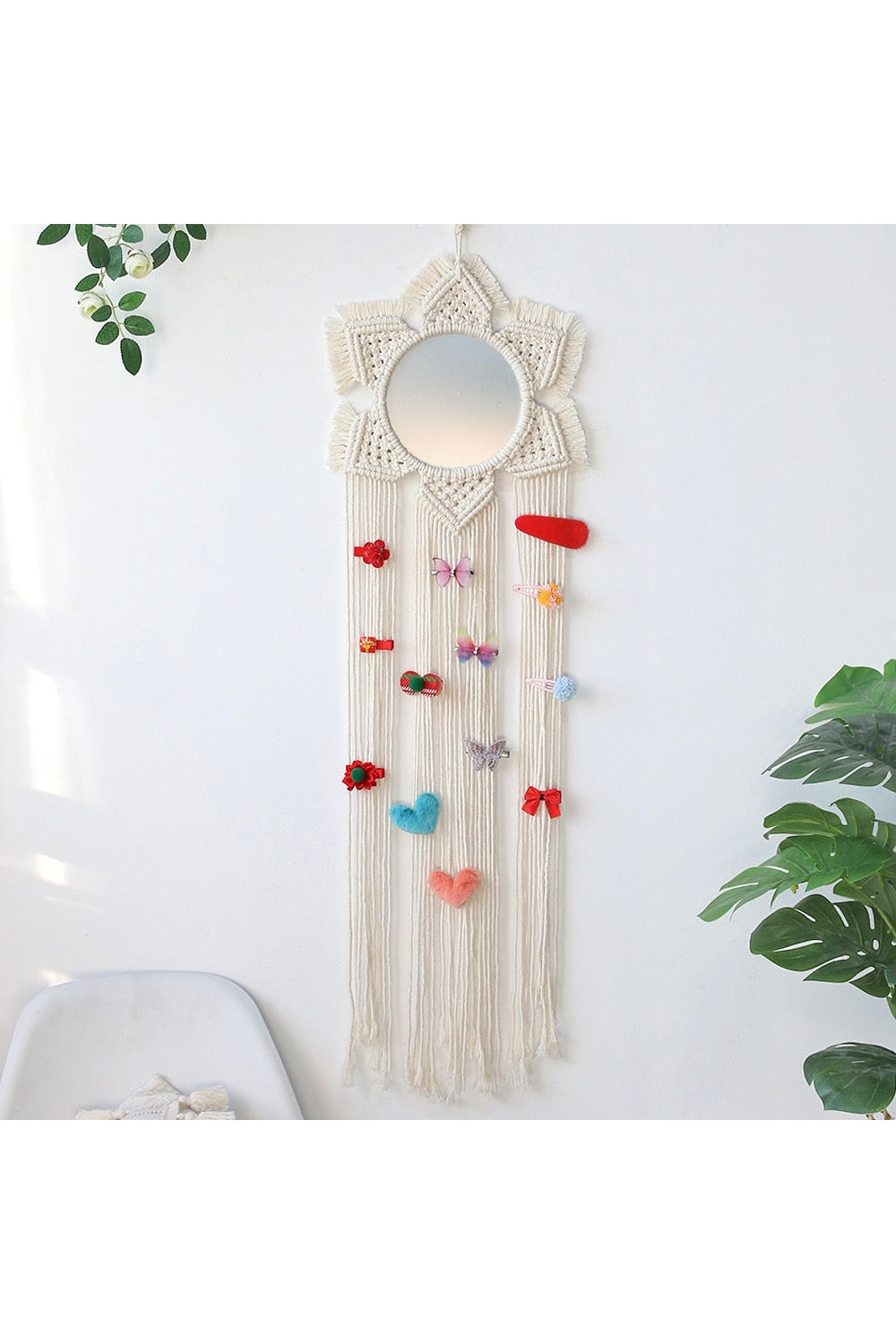 Round Wall Hanging Mirror