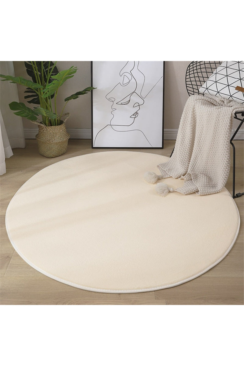 Soft Round Coral Pattern Rug