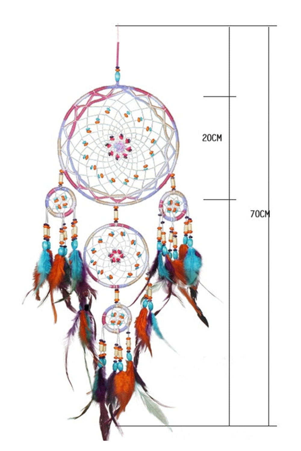 Intricate Five-ring Dreamcatcher