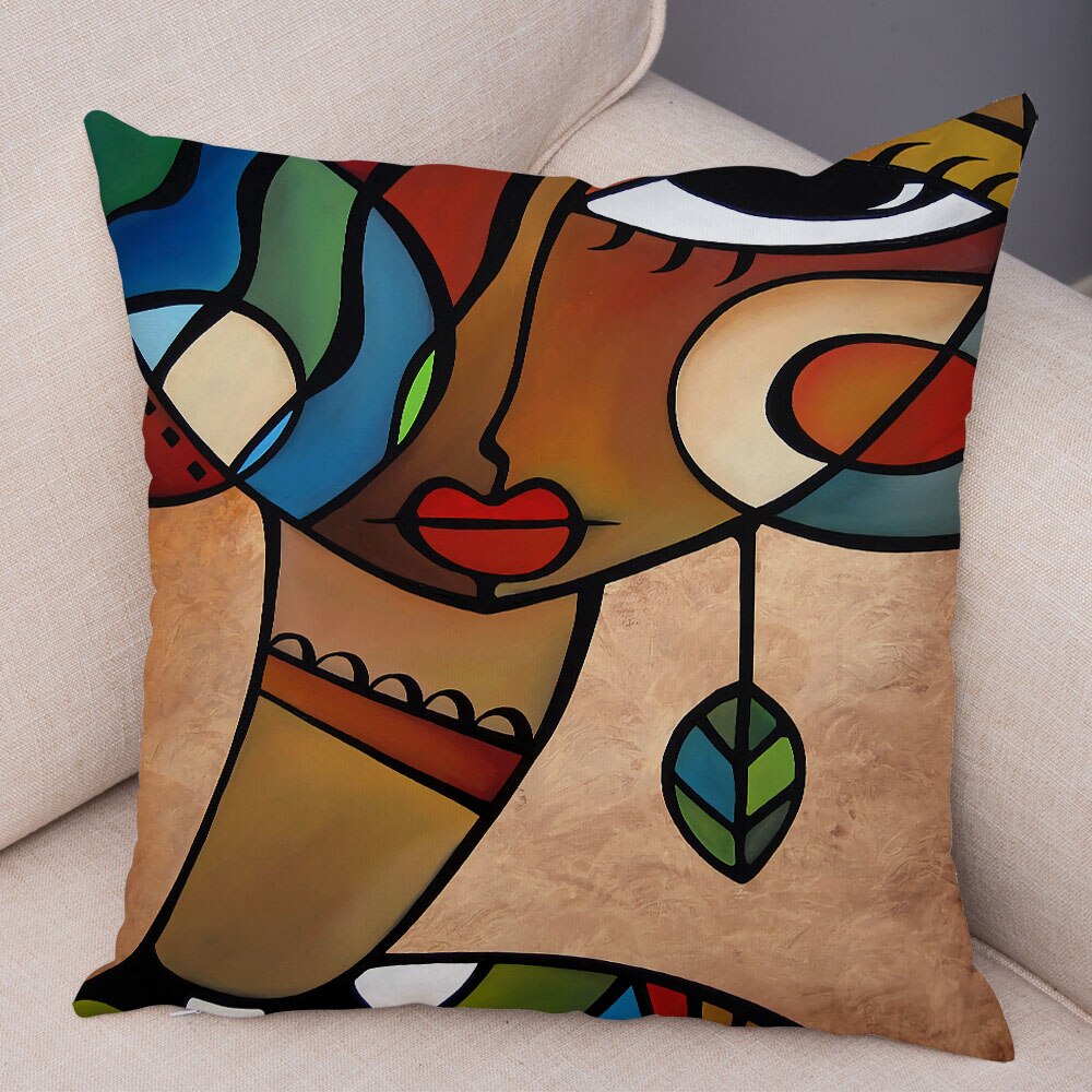 Indie Abstract Art Pillow Case