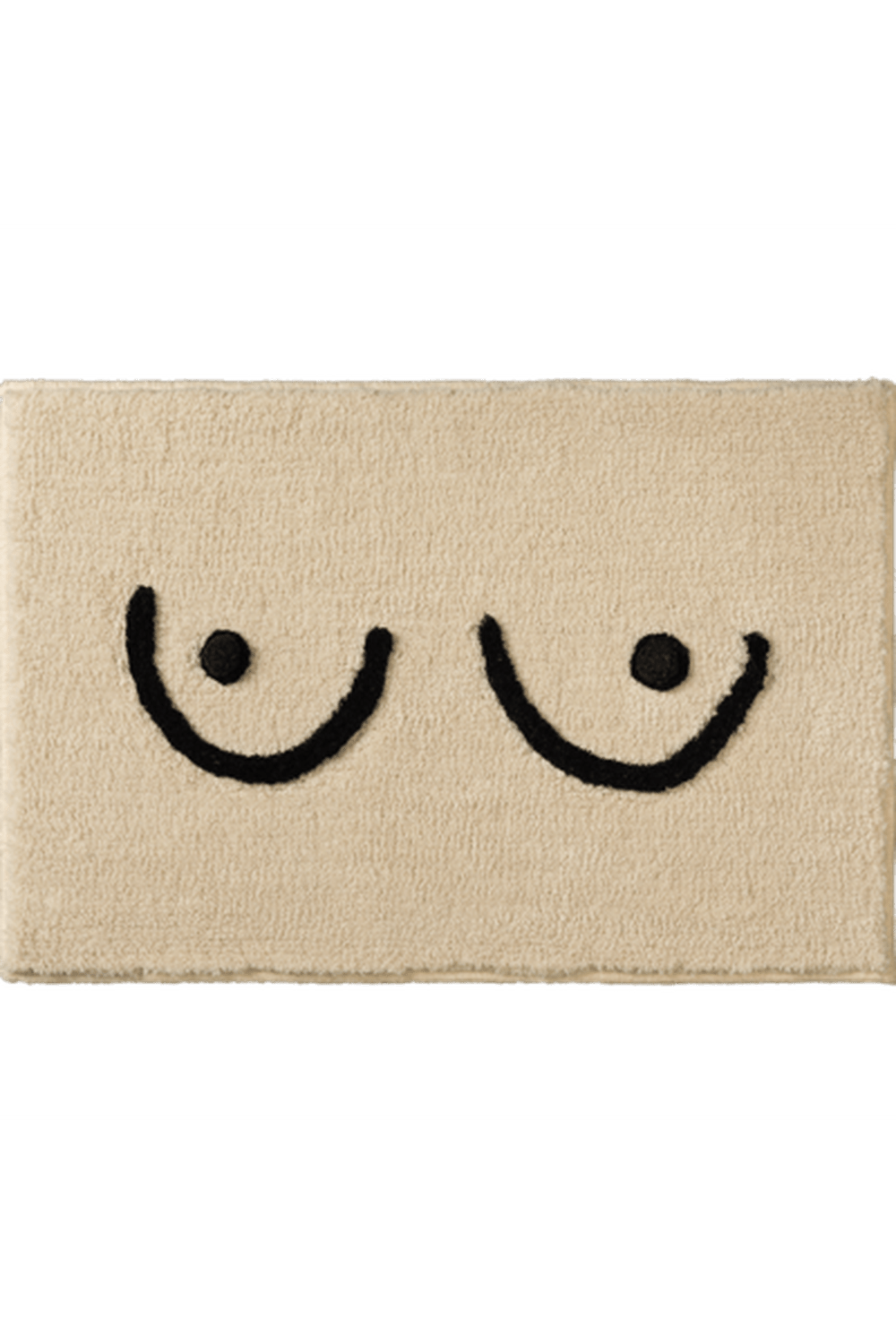 Playful Get Naked Bathroom Rug