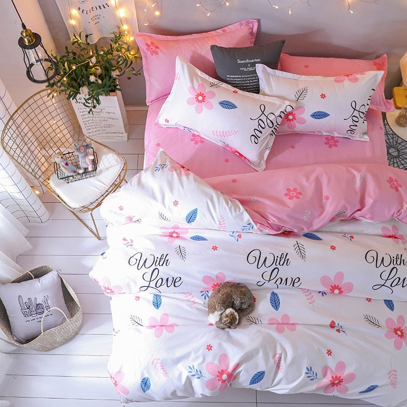 Kawaii Strawberry Bedding Set