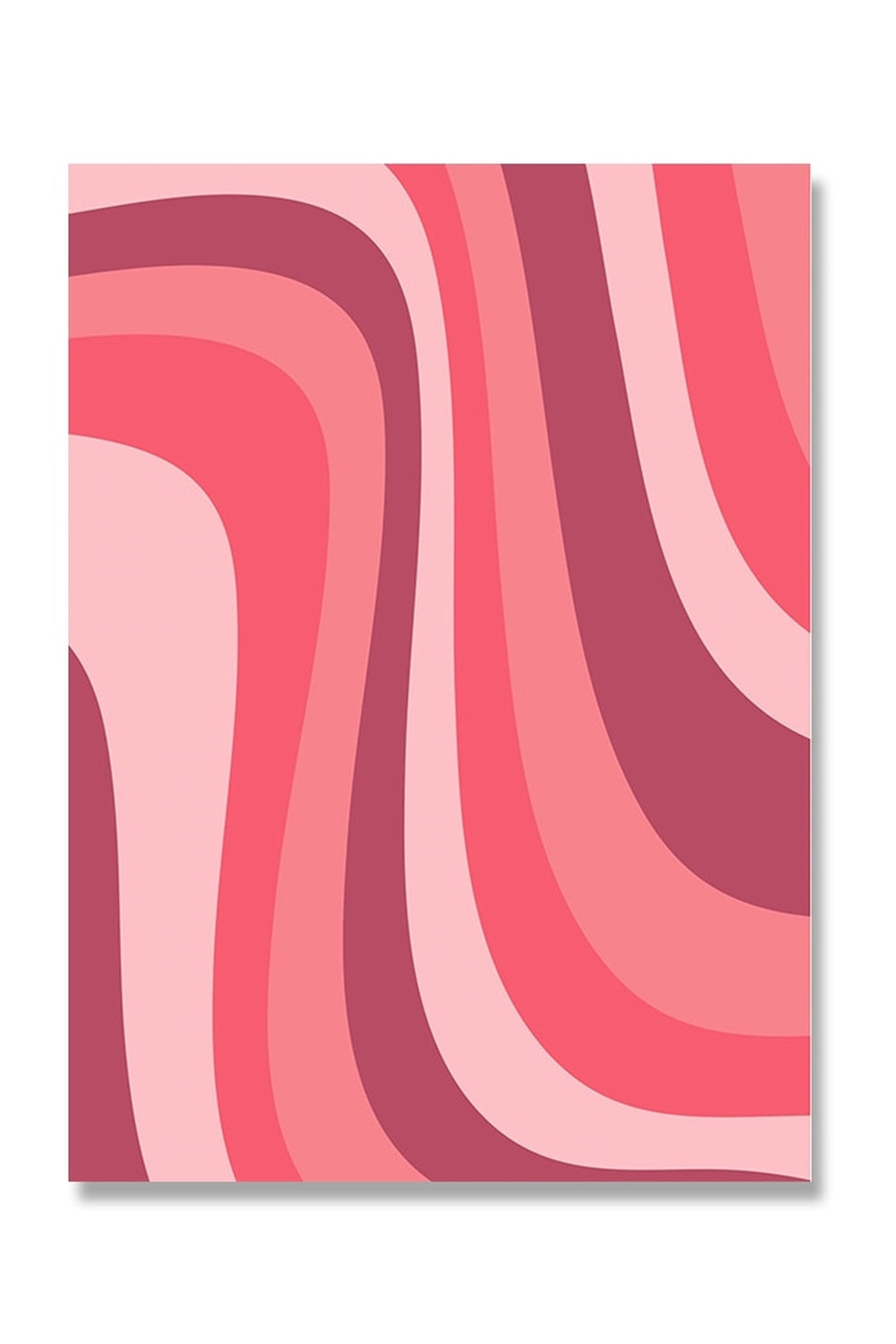 Think Pink Abstract Canvas Poster