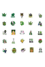 Enchanting Trippy Leaves Stickers