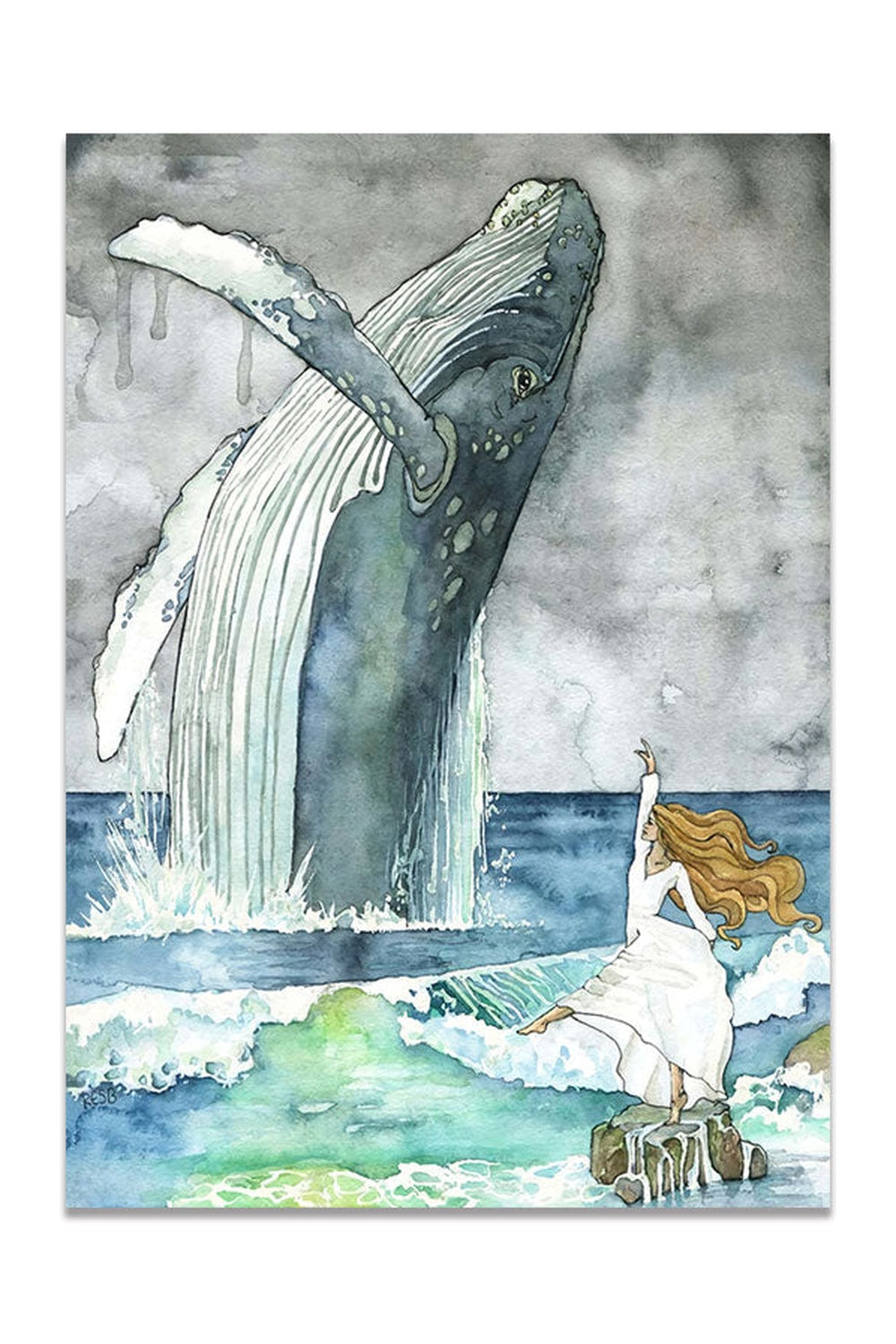 Whales Themed Canvas Poster