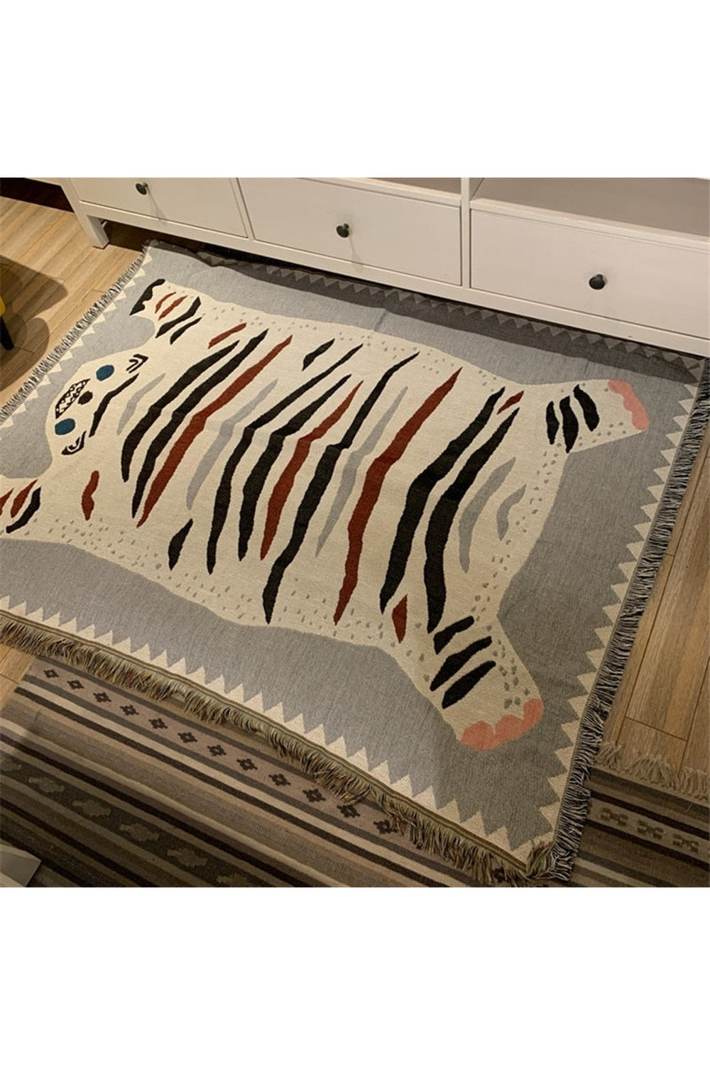 Tiger Skin Exotic Blanket