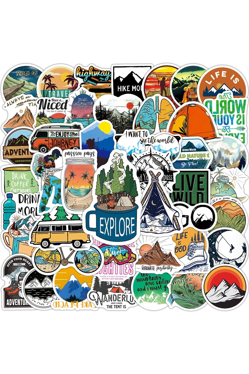 Travel Adventure Scrapbooking Stickers