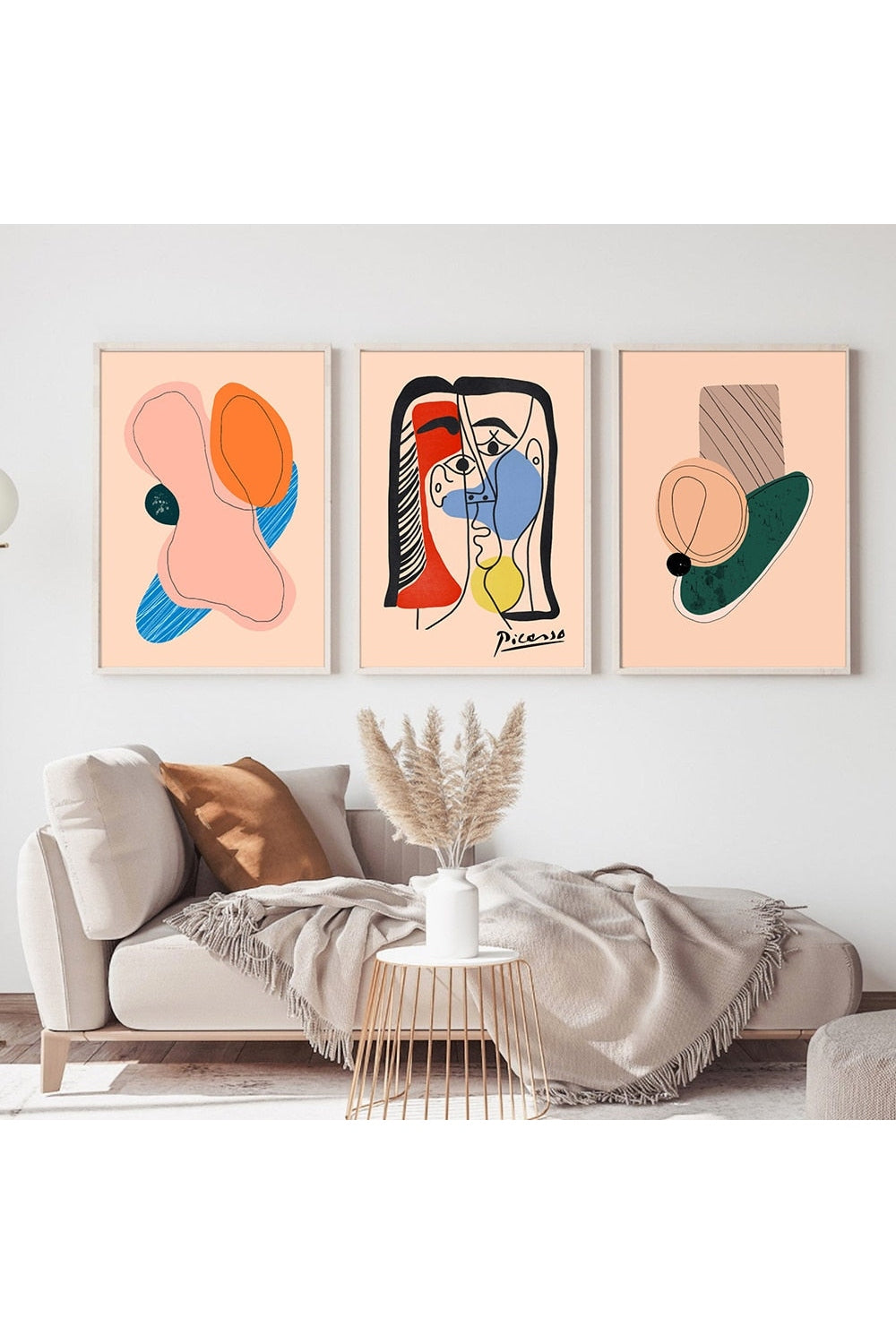 Picasso Inspired Artwork Canvas Poster