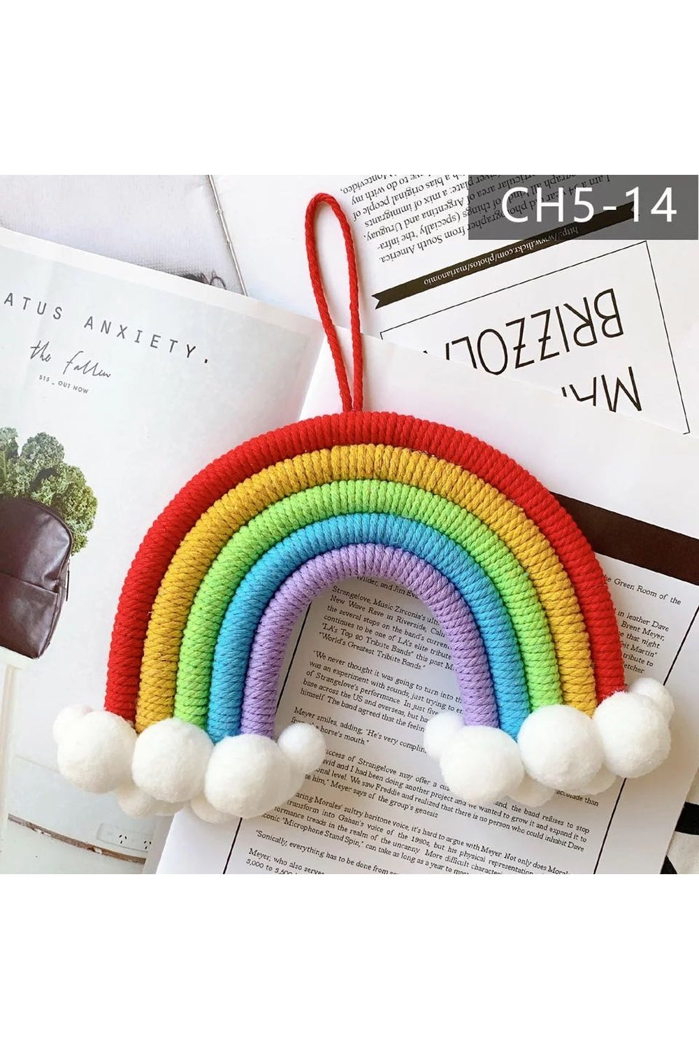 Rainbow Nursery Wall Knit Decor