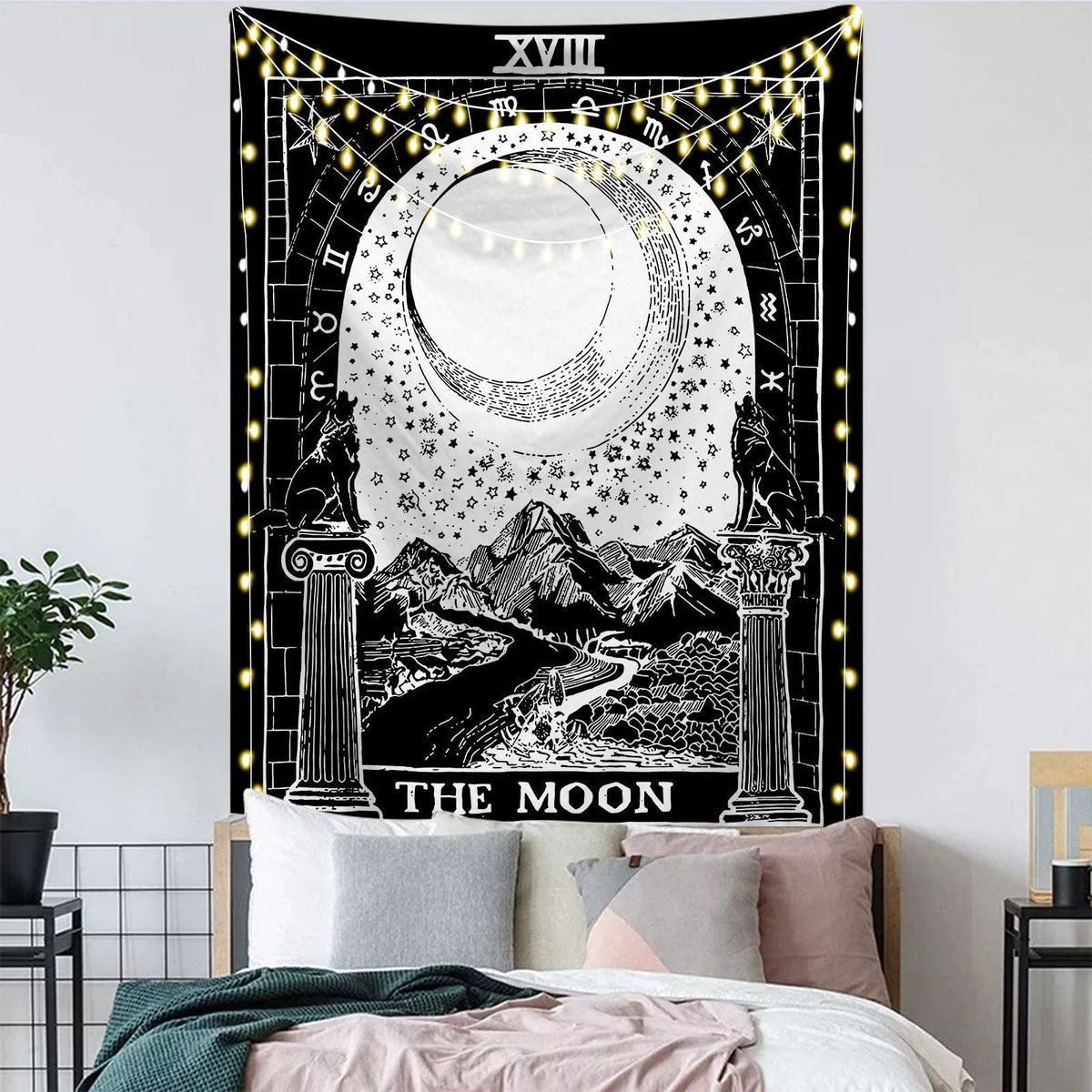 Astrology Moon Phase Tarot Tapestry