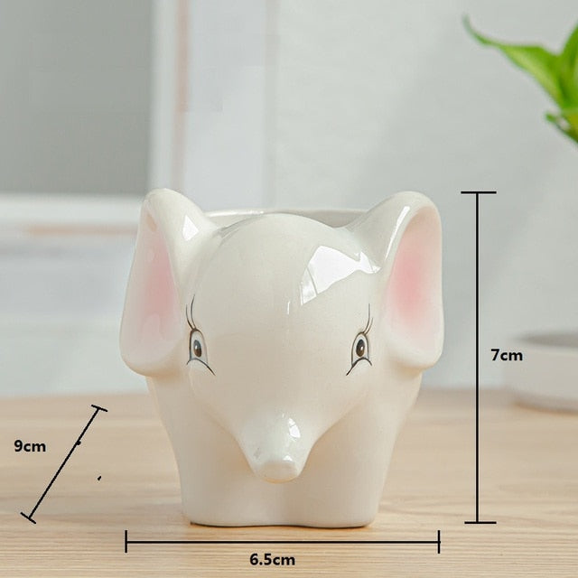 Adorable Animal Themed Flower Pot