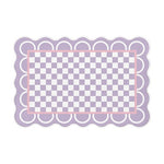 Soft Checkered Plush Rug