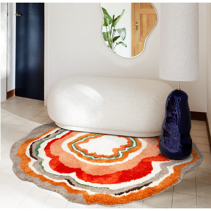 Vibrant Circular Rug