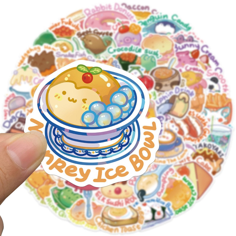 Kawaii Cute Food Stickers