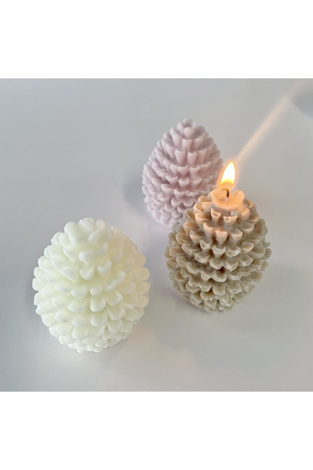 Pine Cone Christmas Candle Mold