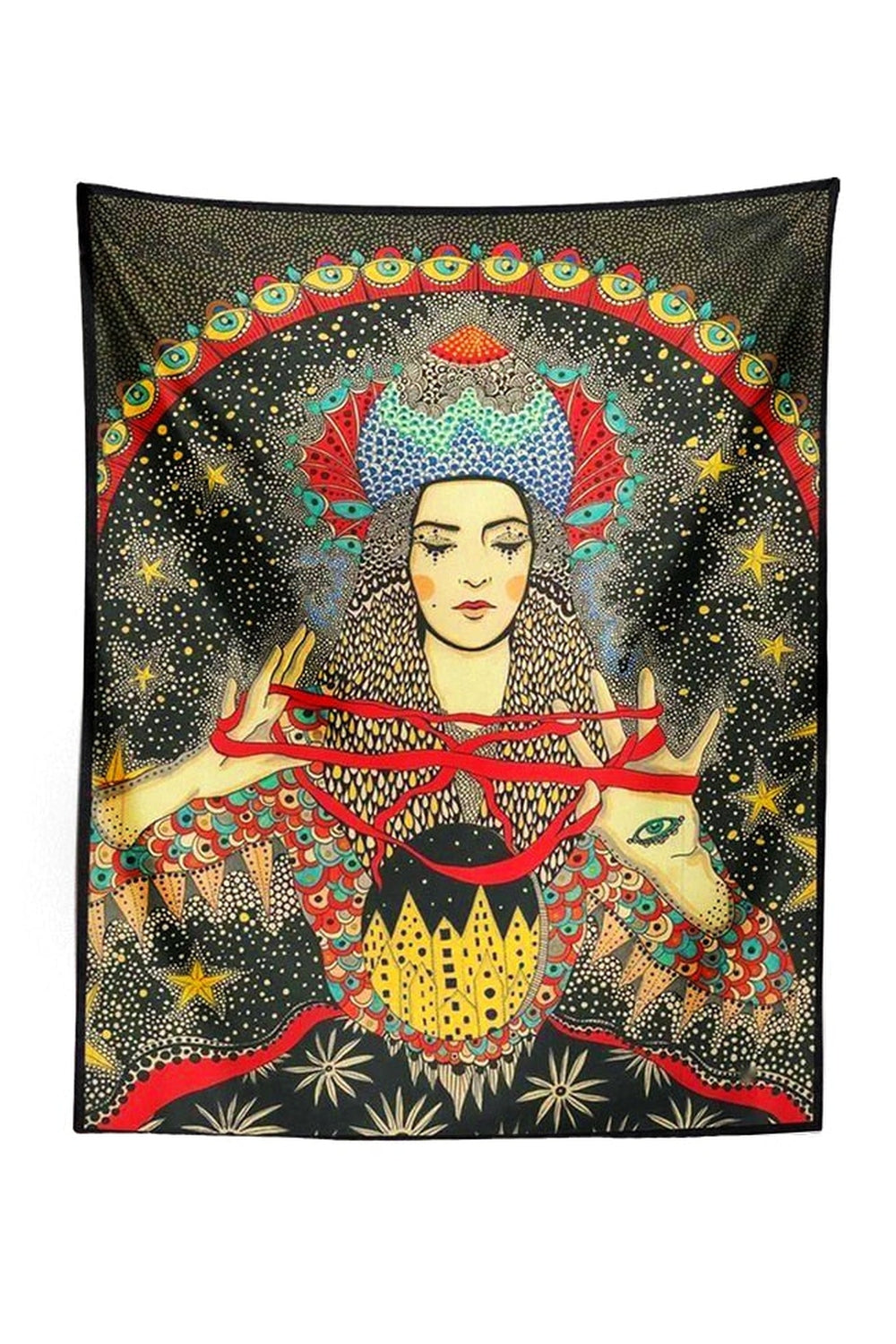 Way To The Girl Psychedelic Tapestry