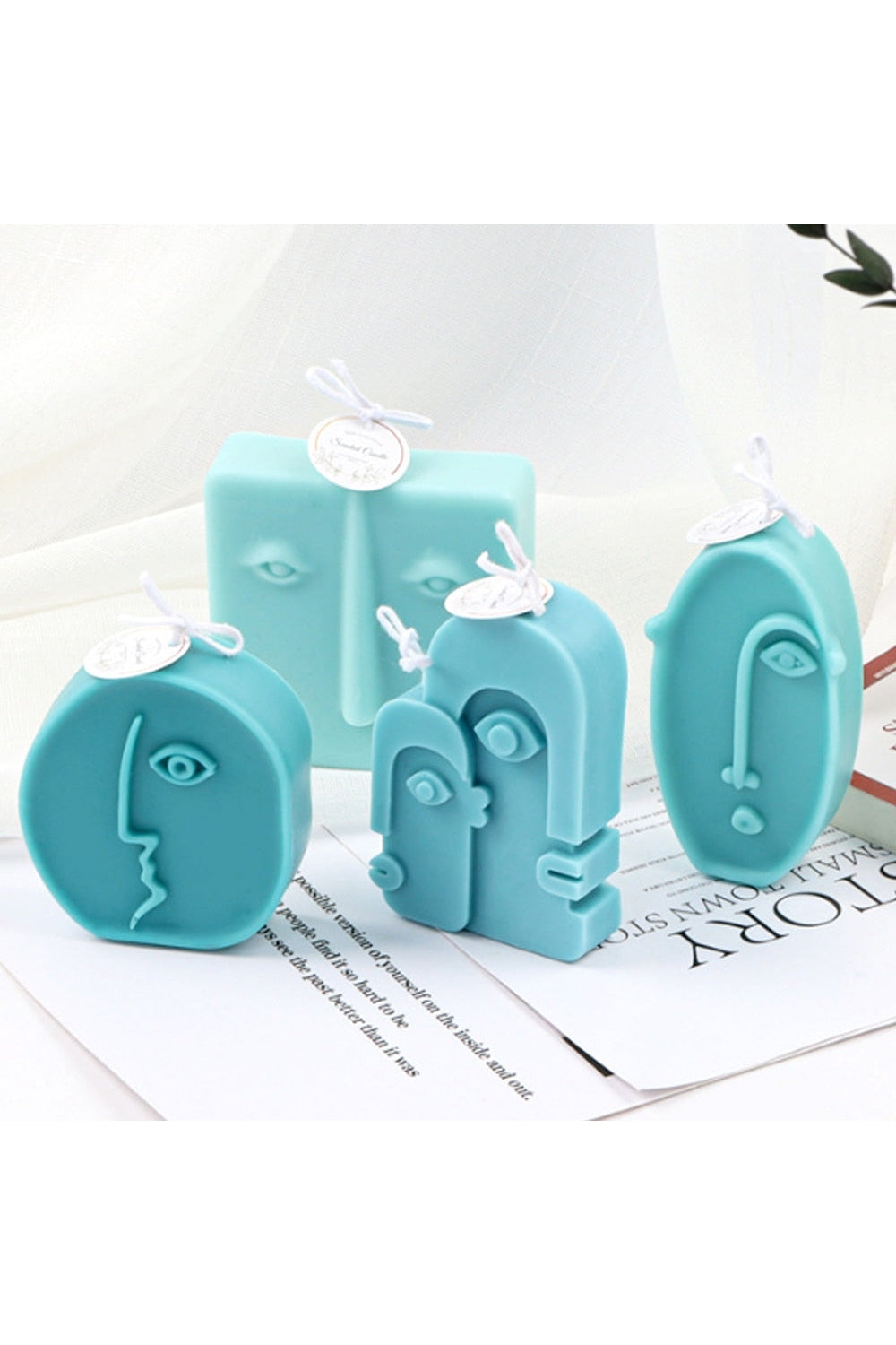 Nordic Face Shaped Candle Mold