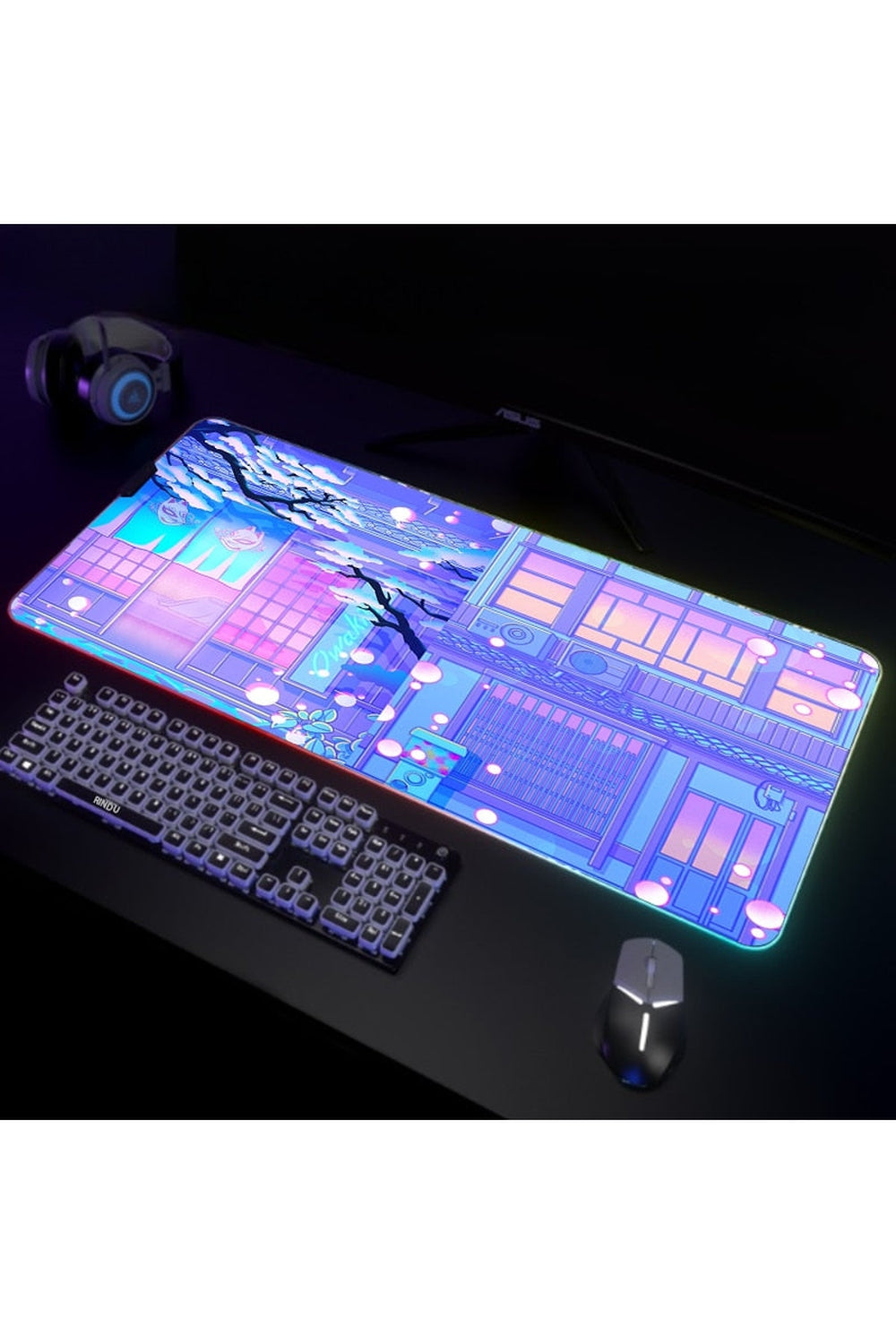 Moon LED Gaming Mousepad