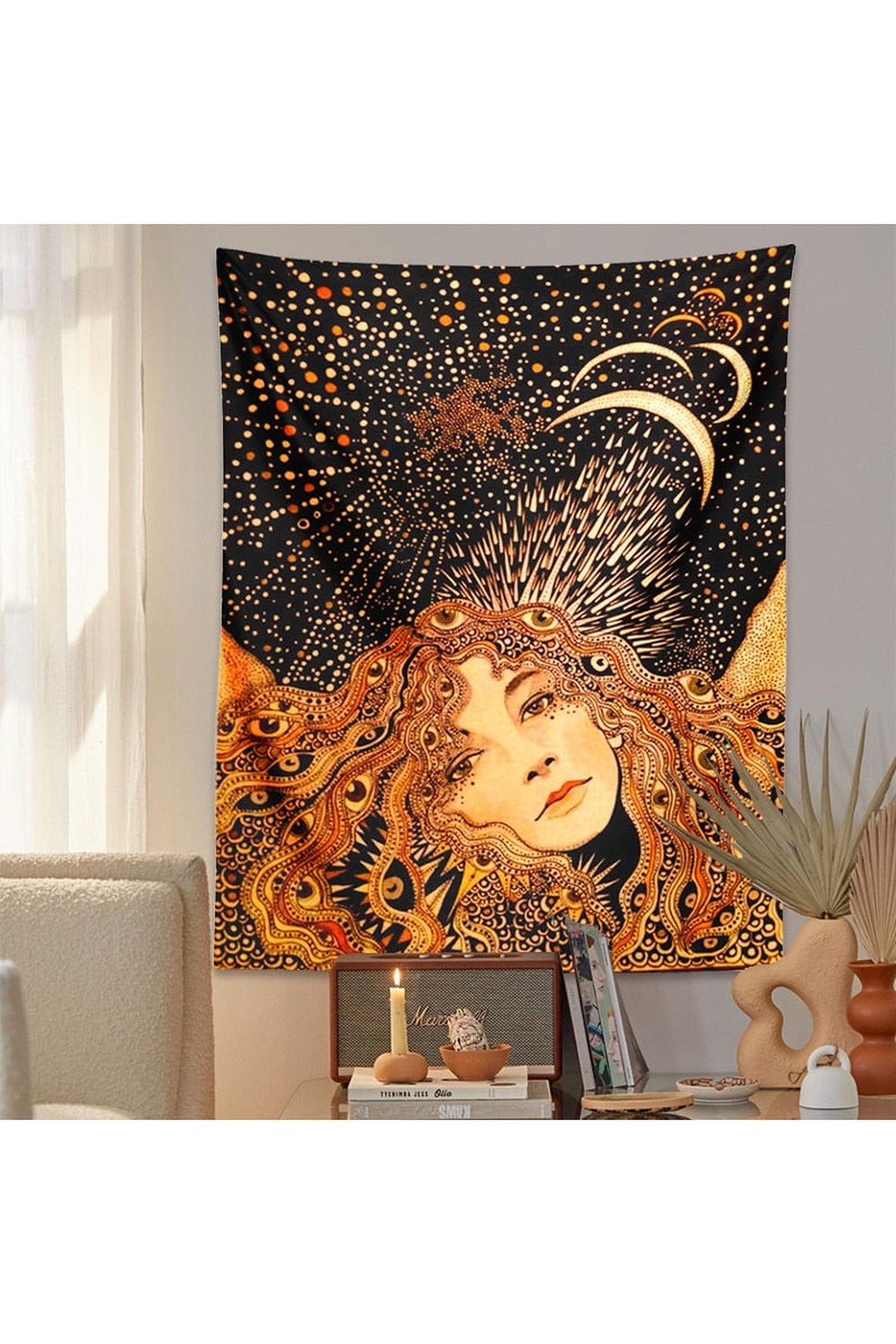 Mistress Of The World Psychedelic Tapestry