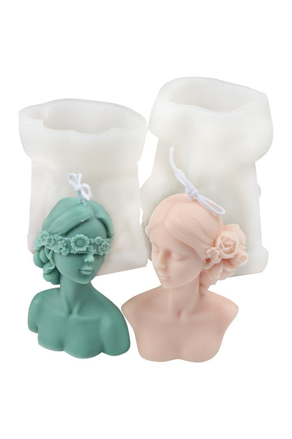 Blindfolded Beauty Candle Mold