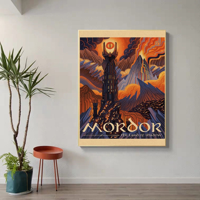 Vintage Tolkien Wall Art