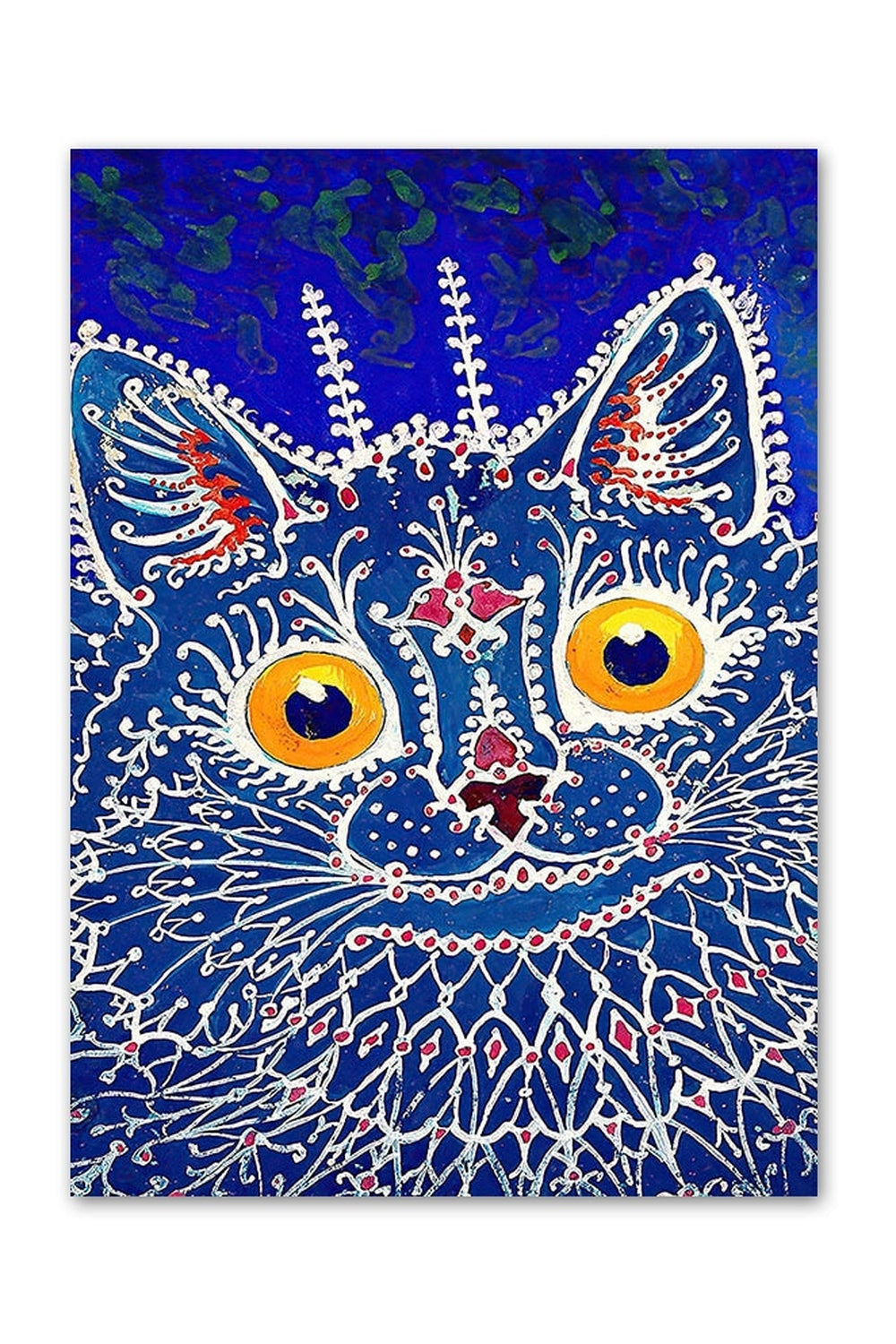 Louis Wain Cats Psychedelic Poster