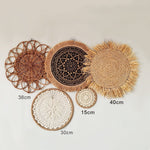 Light Academia Wicker Plate