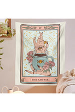 Coffee Themed Tarot Tapestry