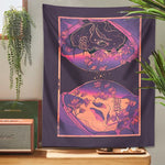 Psychedelic Skull Connections Tapestry