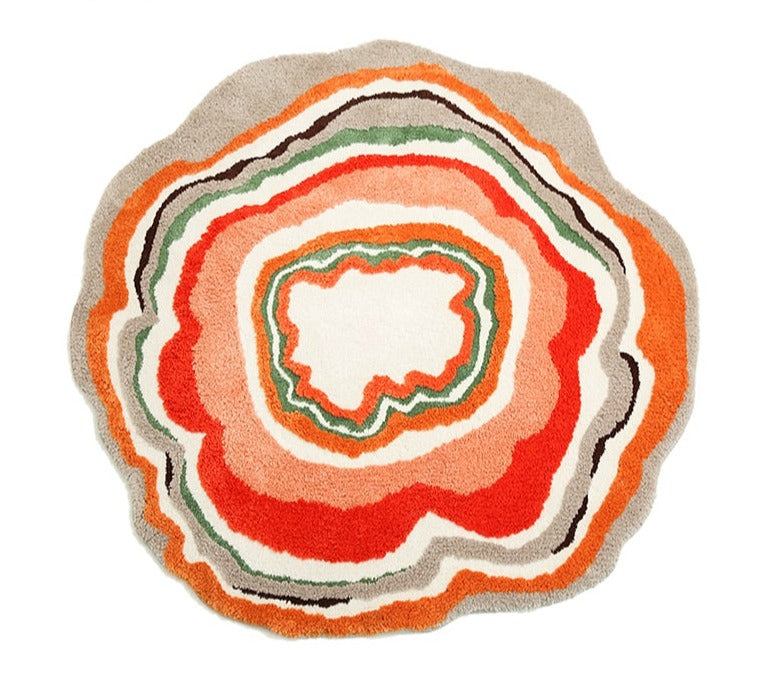 Vibrant Circular Rug