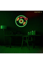 Retro Vinyl Record Neon Sign