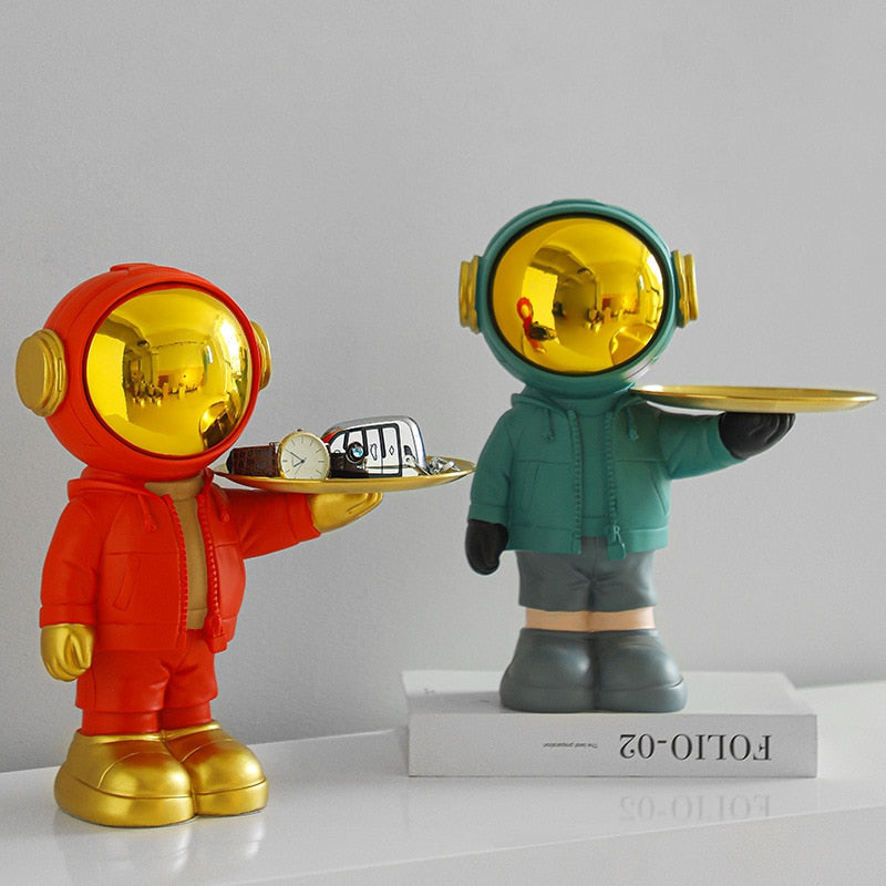 Aesthetic Key Storage Tray Astronaut