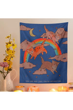 Sky Cat Dreamy Tapestry