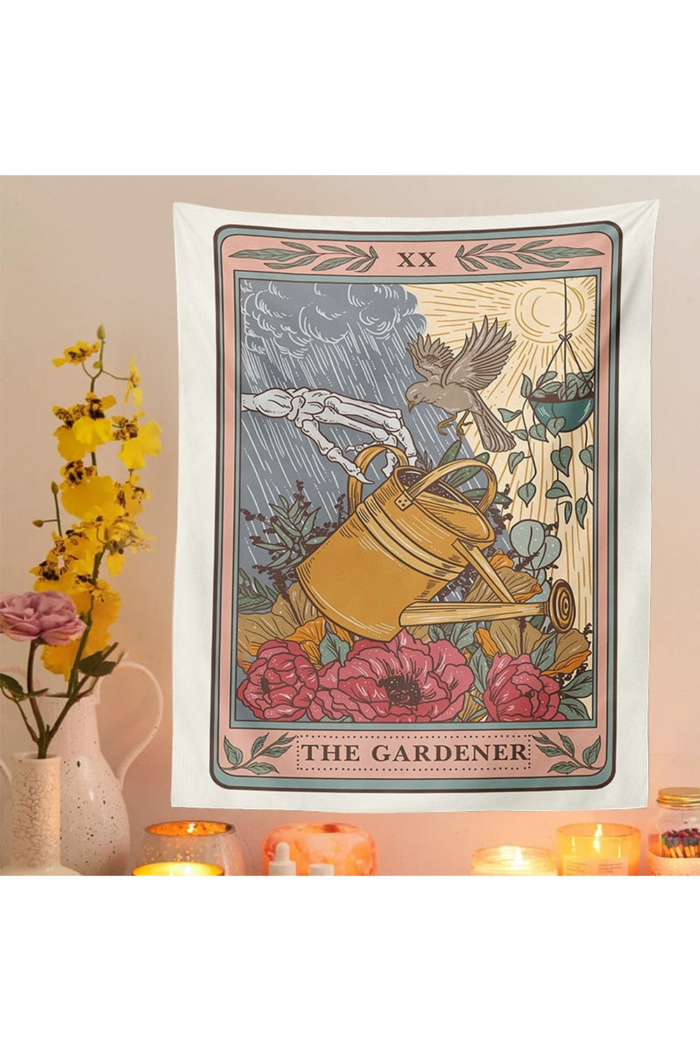 Coffee Themed Tarot Tapestry