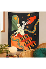 Entrancing Trippy Art Tapestry