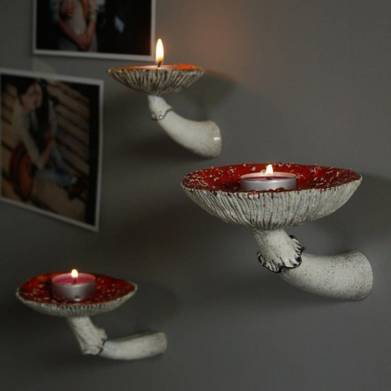 Mushroom Themed Hanging Shelf