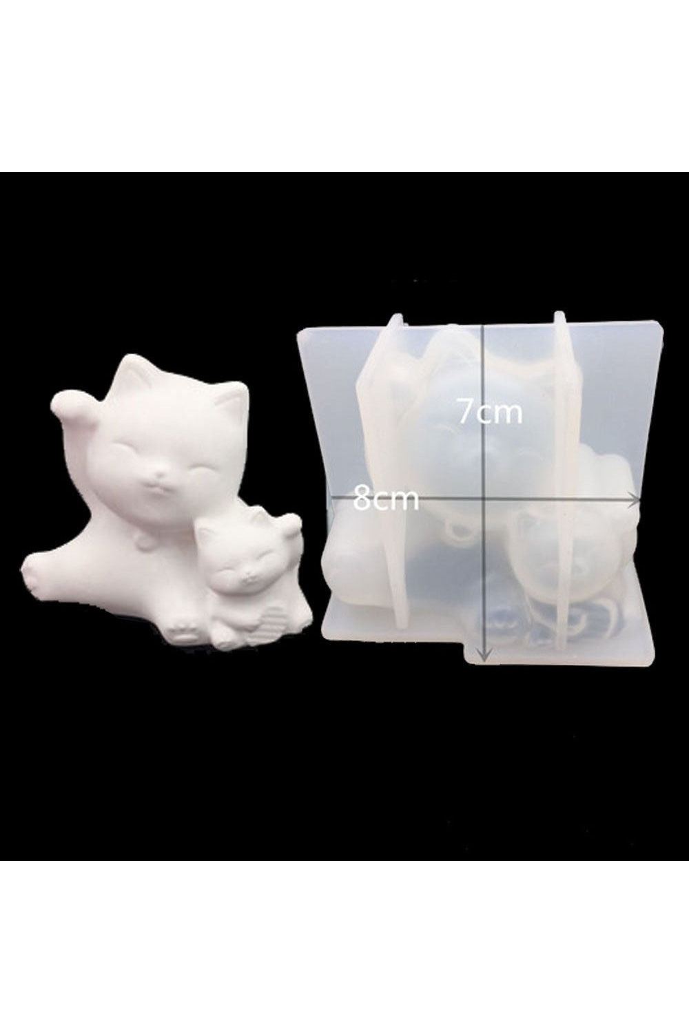 Whimsical Stereo Bear Candle Mold